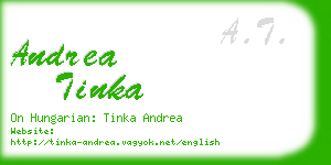 andrea tinka business card